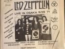 LED ZEPPELIN LIVE IN OSAKA 9/29/71 UNOFFICIAL 2 LP 