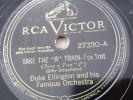 Duke Ellington 78rpm Single 10-inch Victor  #27380 Take 