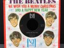 THE BEATLES Please Please Me 45 with CHRISTMAS 