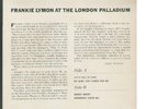 FRANKIE LYMON LONDON PALLADIUM RARE US EP DOO WOP NR 