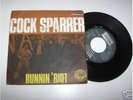 COCK SPARRER-RUNNIN' RIOT RARE SPAIN P/S 45, LOOK