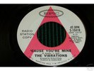 Northern Soul 45 THE VIBRATIONS Cause Your Mine PROMO