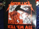 Signed in 85 Metallica Kill em all LP  inc CLIFF BURTON