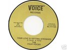 The Four voices on Voice northern soul 45