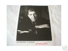 Very Rare Signed Leonard Cohen Promo Photo