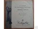 J. S. BACH VIOLIN SONATAS  J. MARTZY COLUMBIA 33CX 1288
