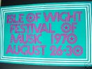ORIG ISLE OF WIGHT 1970 FESTIVAL POSTER PSYCH HENDRIX