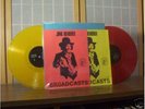 JIMI HENDRIX 2 LP BROADCASTS RED & YELLOW VINYL VG+/NM