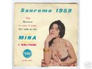 MINA SAN REMO 1959  RARE ITALIAN EP WITH  P/S ORIGINAL