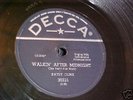 Patsy Cline Rare 78 RPM Walkin' After Midnight