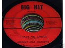 Johnnie Mae Matthews NORTHERN SOUL 45 I Have No Choice