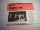 Queen : I Want It All - VERY RARE JAPANESE PROMO