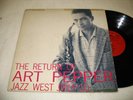 ART PEPPER The Return Of Art Pepper JAZZ:WEST LP