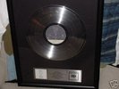 PINK FLOYD THE WALL RIAA MEMBER PLATINUM SALES AWARD