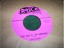 GENE DAVIS VERY RARE ROSCO 45RPM NEAR MINT ROCKABILLY