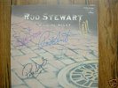 ROD STEWART GASONLINE ALLEY SIGNED BY 5 VINYL LP RARE