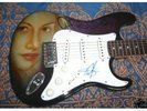 Christina Aguilera Designer Guitar Autographed w/Proof