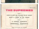 THE SUPREMES ORIG. 60's TAMLA MOTOWN FRENCH EP 
