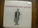 LOUIS ARMSTRONG AMBASSADOR SATCH SIGNED VINYL LP RARE