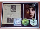 PAUL & LINDA McCARTNEY SIGNED FRAMED BEATLES DISPLAY