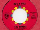 Honeys 45  He's  A Doll / Brian Wilson rare stock copy