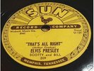 ELVIS PRESLEY 78 RPM SUN THAT'S ALL RIGHT '54