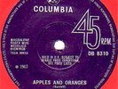 PINK FLOYD SYD BARRETT APPLES AND ORANGES UK COLUMBIA