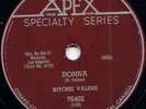 RITCHIE VALENS-DONNA-78 RPM-1959 VG++
