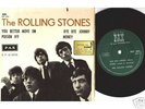 ROLLING STONES EP Bye Bye Johnny ISRAEL PS 