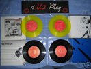 U2       4u2Play     Rare set of 4 Irish CBS SINGLES