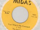 RARE NORTHERN SOUL 45 the inspirations on MIDAS
