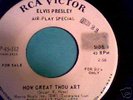 Elvis Presley How Great Thou Art /So High SP 45 162 +PS