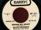 Rare Northern DAVID COLEMAN 'Drown My Heart' Barry Demo