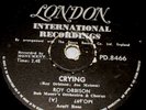 V/RARE-ROY ORBISON-78-CRYING & CANDY MAN-LONDON-EXC-NR