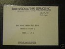GENESIS BBC TRANSCRIPTION REELS RADIO SHOW (2 REELS)