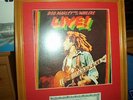 FRAMED & SIGNED BOB MARLEY   LIVE ALBUM WITH COA