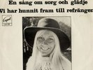 AGNETHA FÄLTSKOG En Sang... (rare 1973 Swedish 7