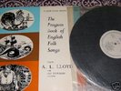 Rare English Folk LP A.L. Lloyd 'Penguin Book...' 1960