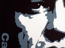 JOHNNY CASH. MAN IN BLACK. HAND PAINTED CANVAS 3X2FT
