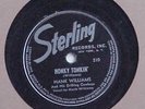 Hank Williams 78 RPM Record on Sterling Label