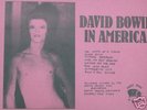 BOWIE, David - In America - Live 1972 -cv