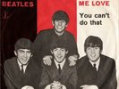 BEATLES - CAN`T BUY ME LOVE - RARE DANISH 45+PS 1964