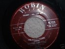 THE MELLO-MOODS ORIGINAL ROBIN LABEL 45 WHERE ARE YOU