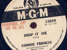 philippines PROMO COPY CONNIE FRANCIS 78 rpm DROP IT