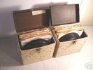 106/45 rpm Records 1950's. 2 Carry Cases. Estate Find.