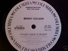 Benny Golson on Columbia - rare orig promo disco 12