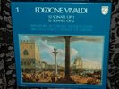 ACCARDO VIVALDI SONATAS OP1&2  PHILIPS 5LPS MINT