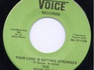 NORTHERN SOUL 45 FOUR VOICES LOVE IS GETTING STRONGER