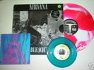 LP Nirvana- Rare Bleach Red/White + Sliver Blue 7