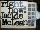 JACKIE McLEAN - ORG BLUE NOTE LP - RIGHT NOW - NR/MINT